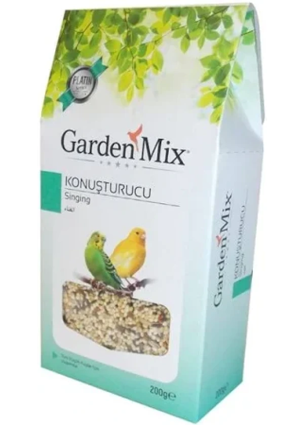 Gardenmix Platin Kanarya Papağan Tüm Kuşlar Konuşturucu Yem 200 Gr