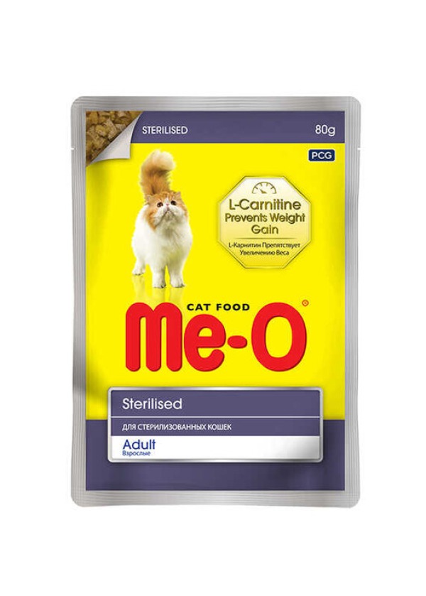 Me-O Sterilised Tavuk Etli Jöleli Kısırlaştırılmış Yaş Kedi Maması 80 Gr