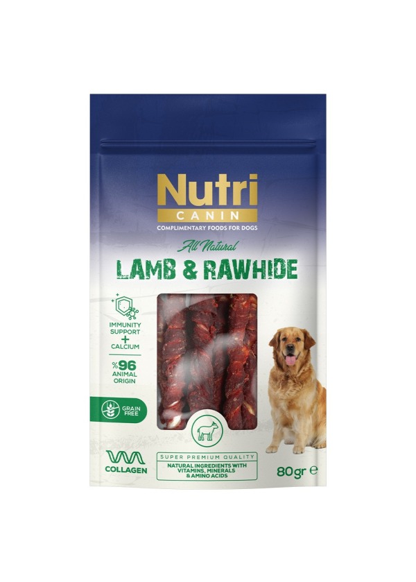 Nutri Canin Rawhide Snack Kuzu 80gr 