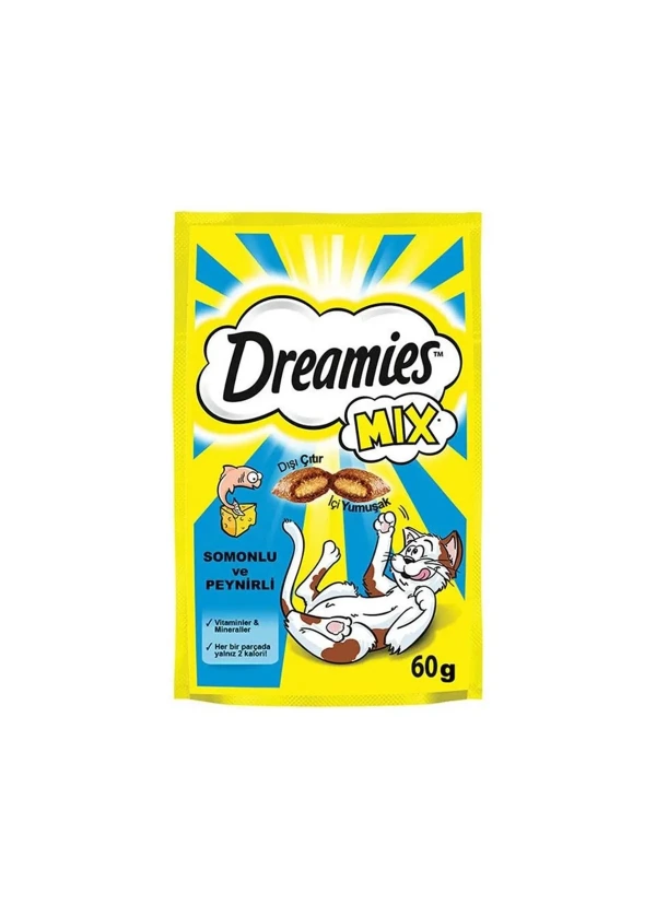 Dreamies Ödül Maması Mix Somonlu ve Peynirli 60 Gr
