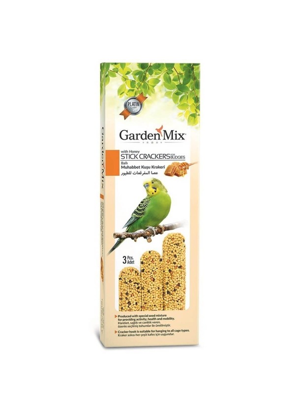 Garden Mix Ballı Muhabbet Kuşu Ödül Krakeri 3lü Paket