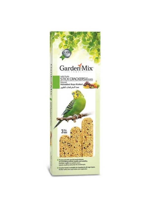 Garden Mix Meyveli Vitaminli Muhabbet Kuşu Ödül Krakeri 3lü Paket