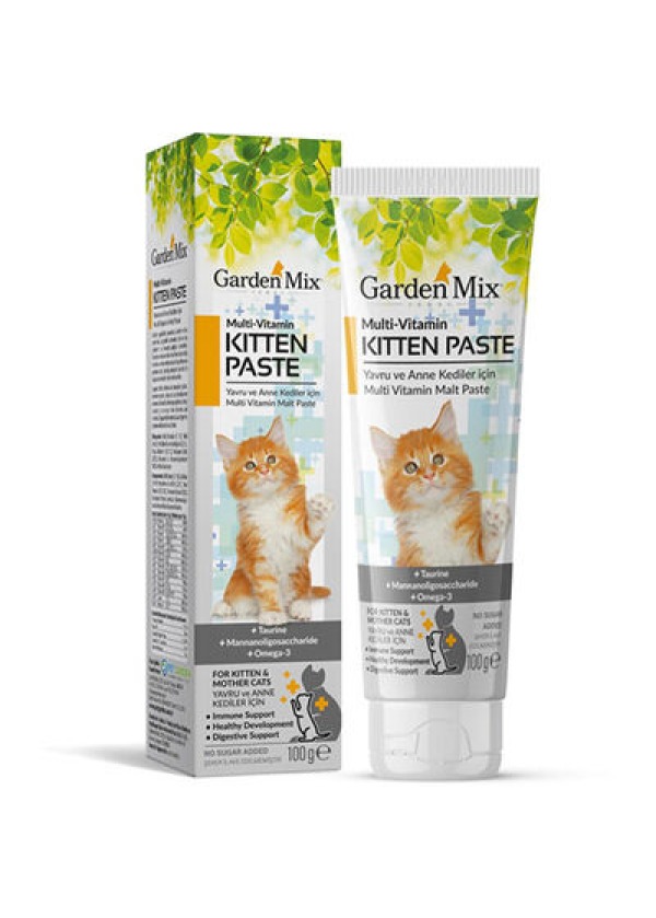 Garden Mix Kitten Yavru ve Anne Kedi İçin Multivitamin Macun 100 Gr
