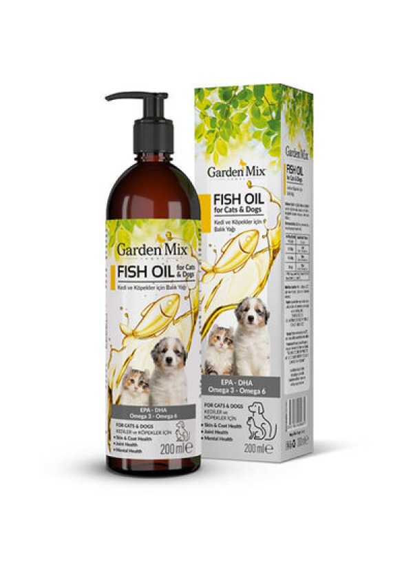 Garden Mix Kedi ve Köpek Somon Yağı 200 ML