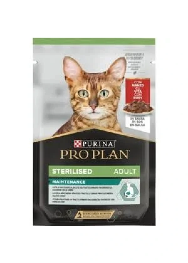 Pro Plan Sterilised Pouch Sığır Etli Kısırlaştırılmış 85 G