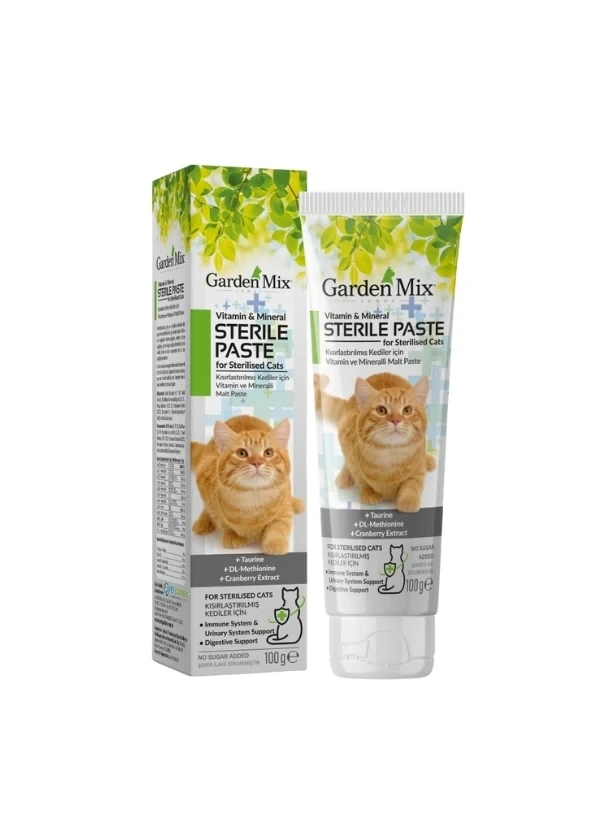 Garden Mix Steril Multivitamin Kedi Malt Paste