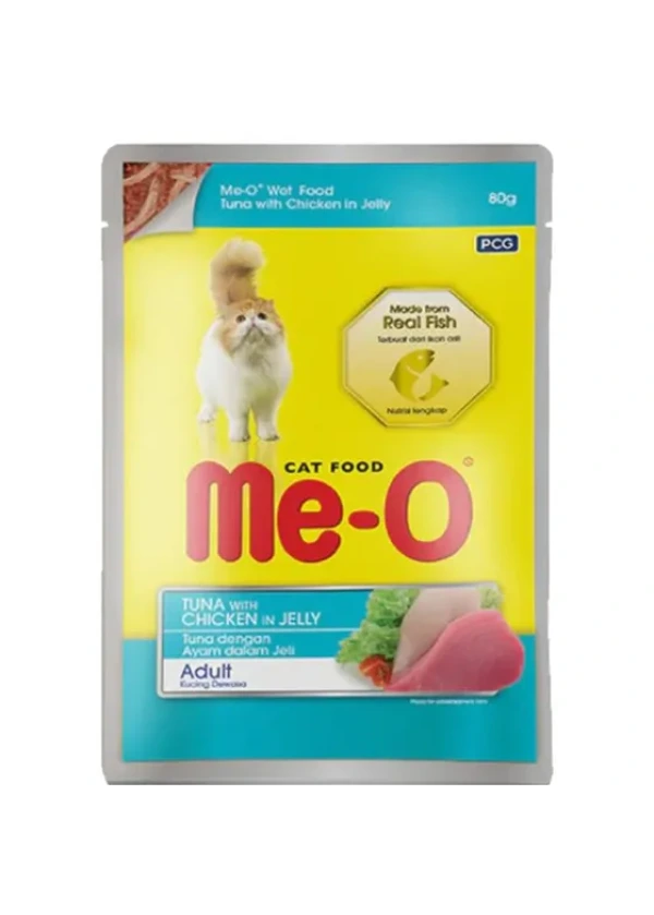 Me-O 80 gr Tavuklu Pirinçli ve Ton Balıklı Yetişkin