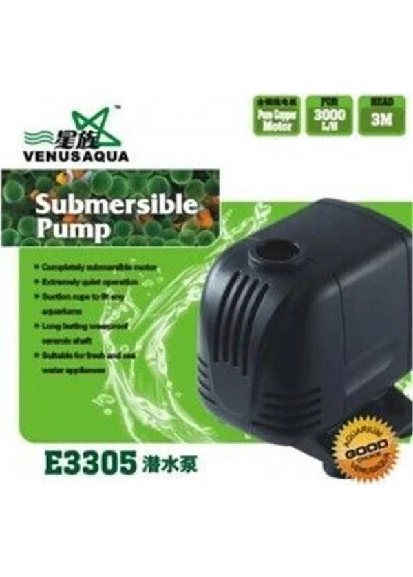 Venusaqua E 3305 Akvaryum Kafa Motoru 3000Lh 60W