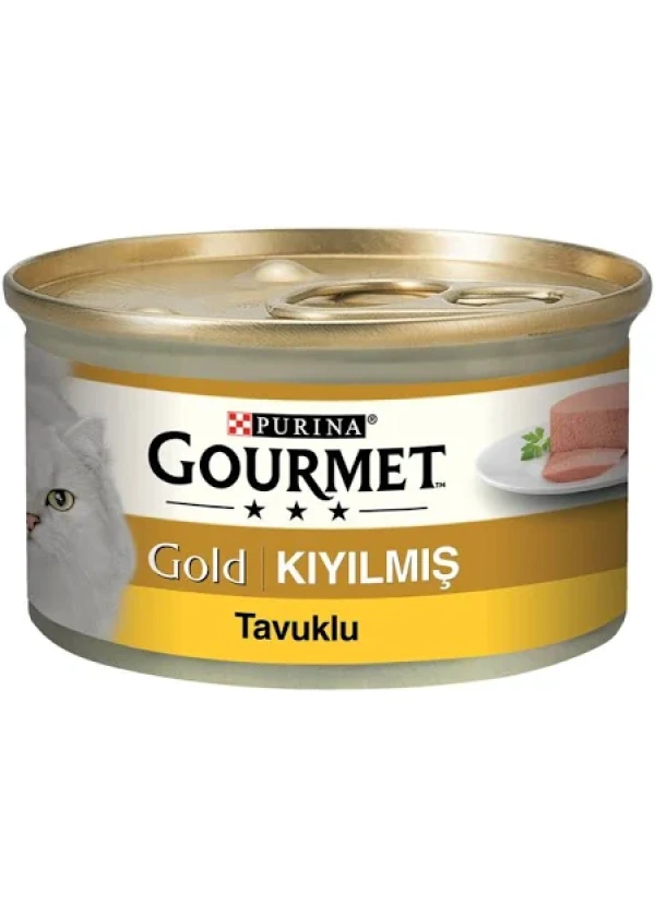 Gourmet Gold Kıyılmış Tavuklu Yetişkin Konserve Kedi Maması